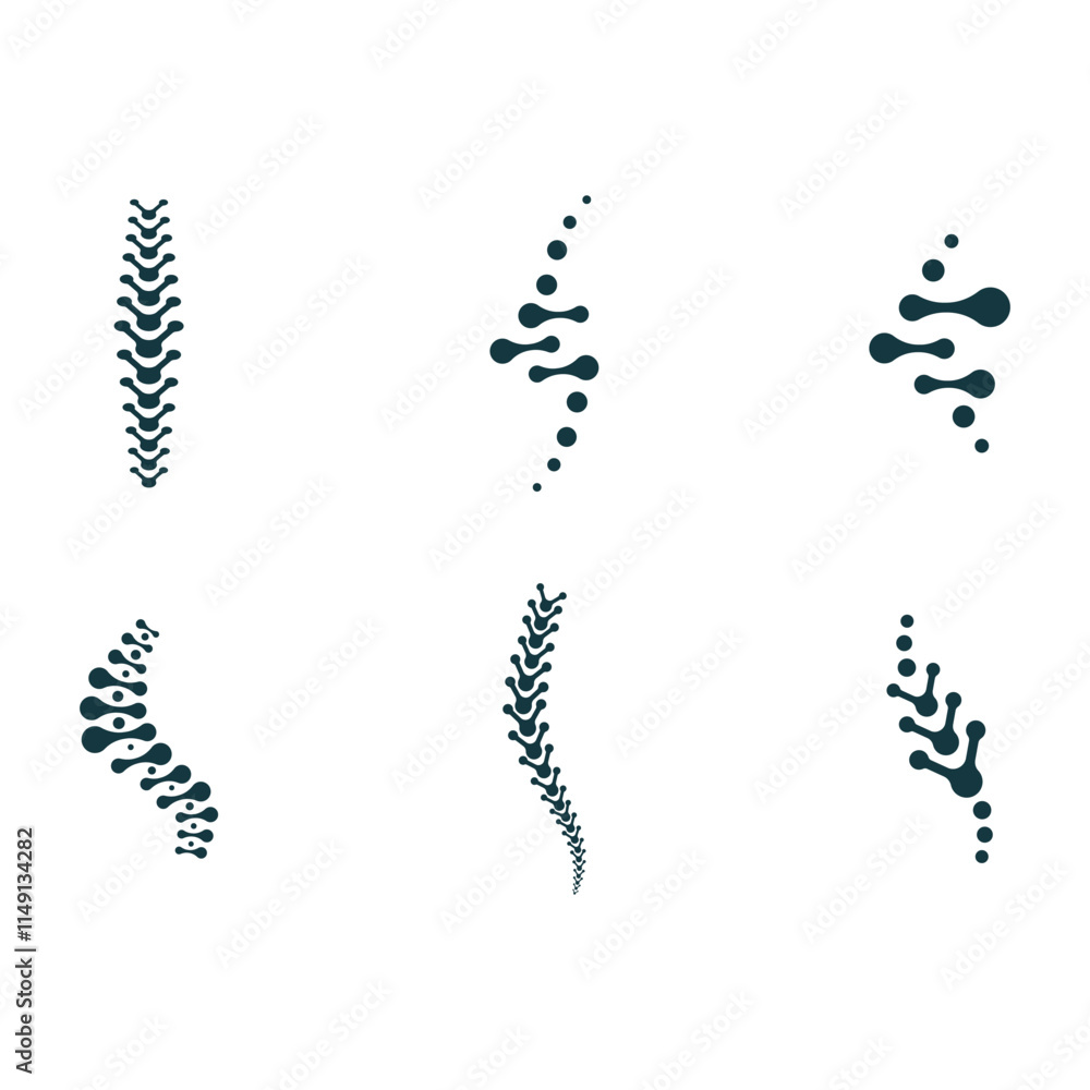 Spinal cord vector icons. Spine icon set. Simple set of spine vector icons. Vector spine icons. Human bone Spinal cord vector icons. Spine icon set. Simple set of spine vector icons. Vector spine icons. Human bone