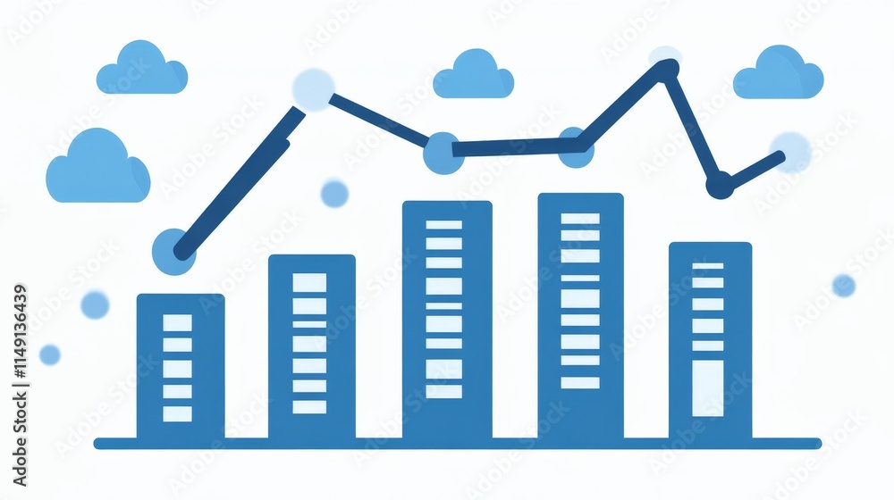 Digital Investment Trends with Skyscrapers and Graphs Digital Investment Trends with Skyscrapers and Graphs
