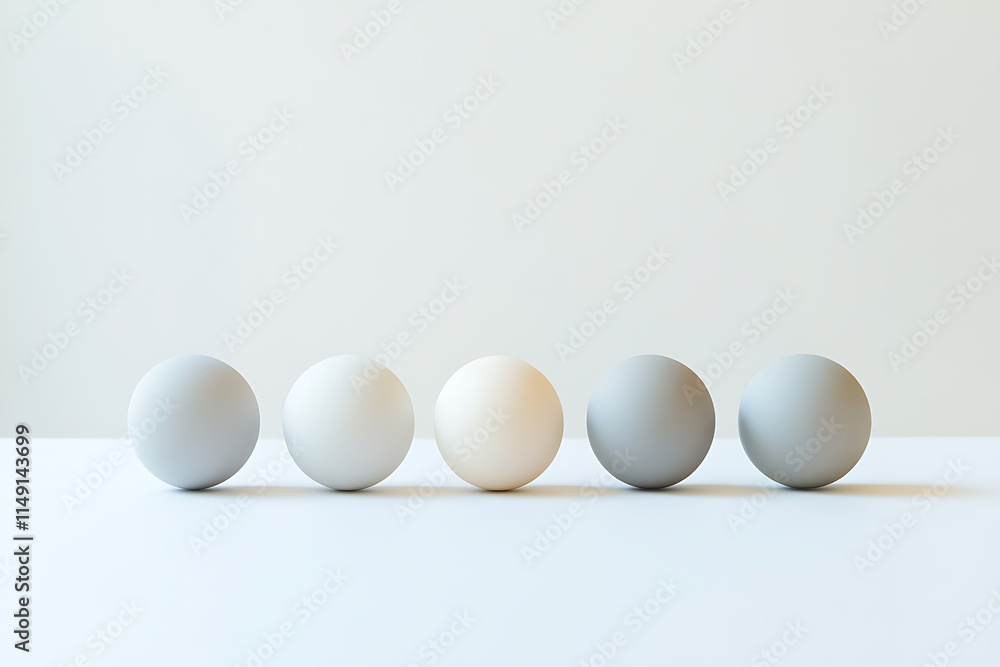 Shades of Grey and White Spheres Shades of Grey and White Spheres