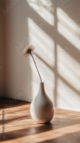 Minimalist Vase with Dried Flower