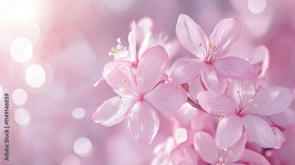 Close-up of delicate pink cherry blossoms with a soft, dreamy background. Close-up of delicate pink cherry blossoms with a soft, dreamy background.