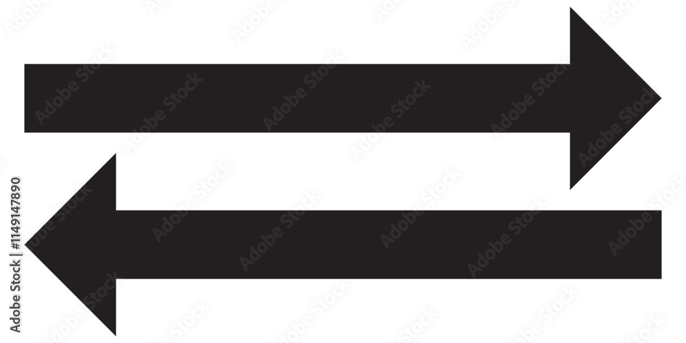 A large black icon with a solid long arrow pointing to the right on a white background. A large black icon with a solid long arrow pointing to the right on a white background.