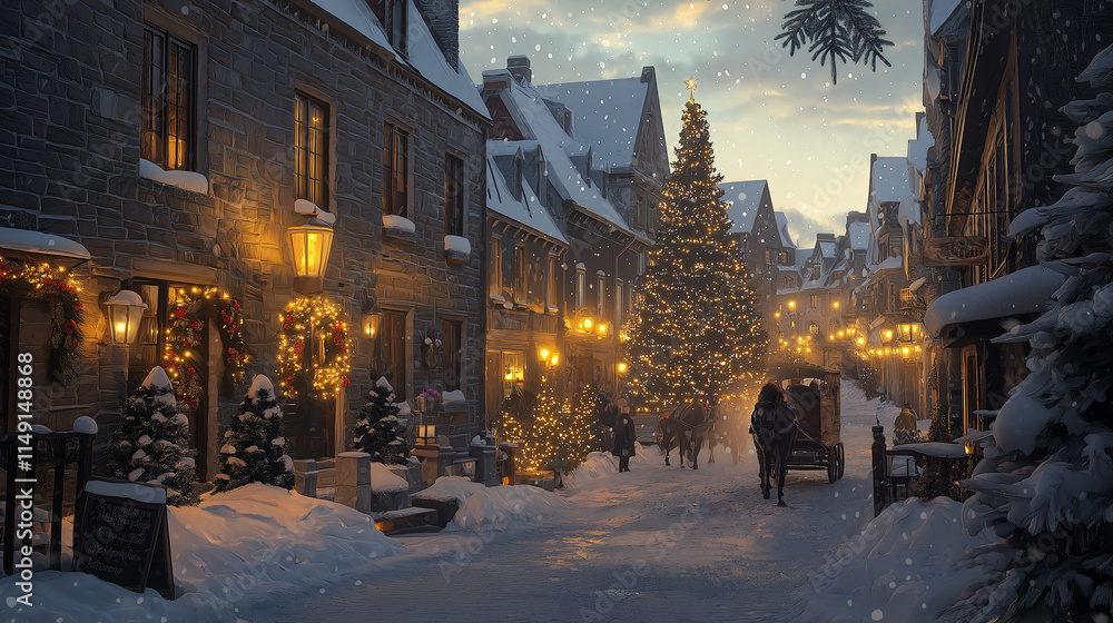 Historic Old Quebec City Christmas Historic Old Quebec City Christmas