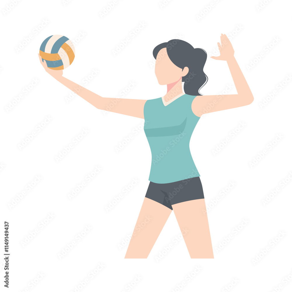 volleyball player vector illustration volleyball player vector illustration
