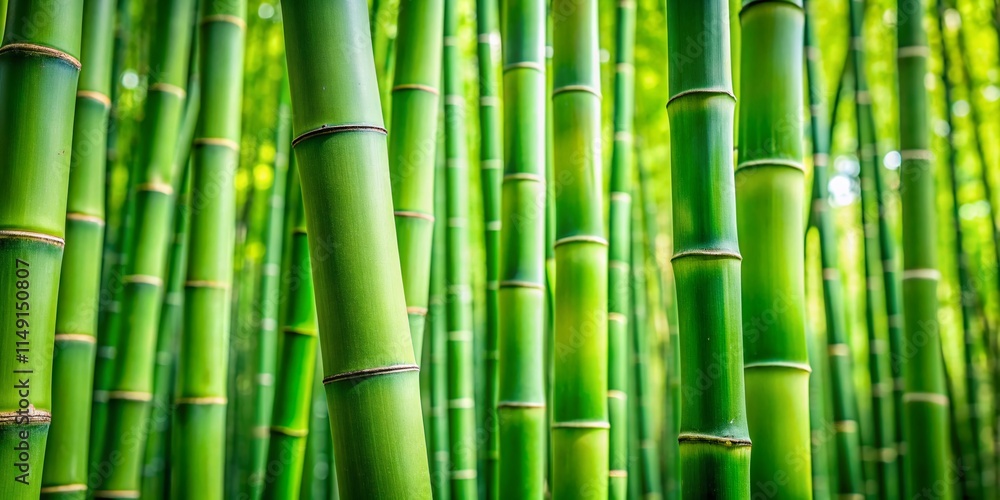 Lush Green Bamboo Close-Up: Dense Stalks & Canopy Lush Green Bamboo Close-Up: Dense Stalks & Canopy