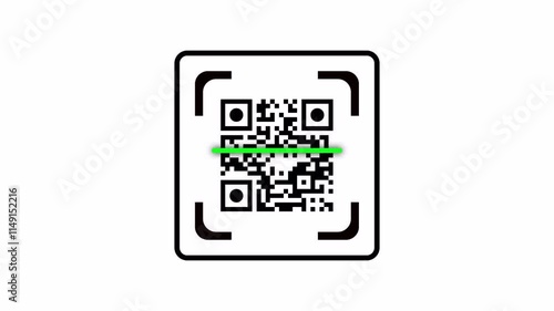Illustration of Scanning QR Code for Mobile Payment and Digital Transactions, Scanning QR Code for Public Transportation and Ticketing Systems, Scanning QR Code for Educational Resources.