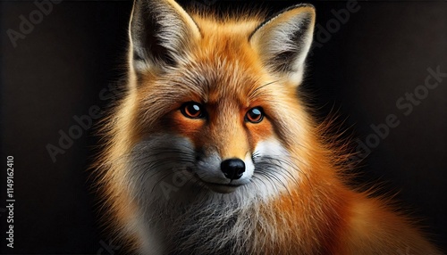 Wallpaper Mural Regal Fox with Striking Eyes and Fluffy Fur Torontodigital.ca