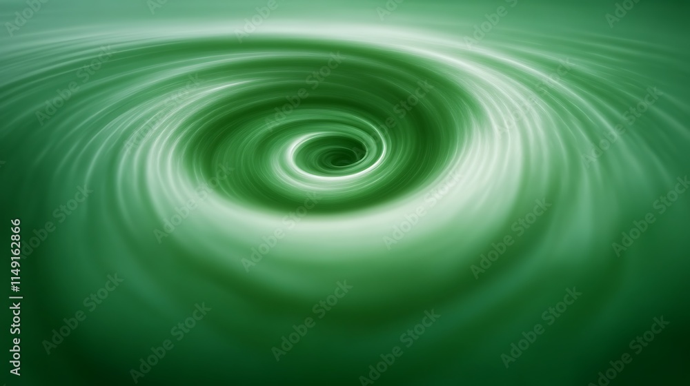 Abstract Green Swirling Vortex Design Image Abstract Green Swirling Vortex Design Image