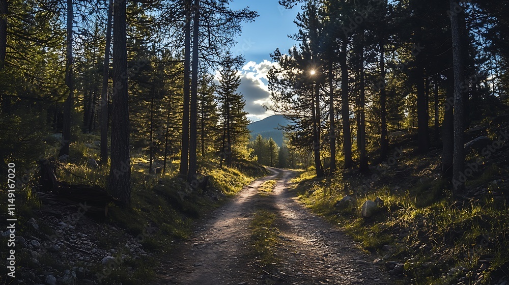 Forest path sunlight nature trees woods Forest path sunlight nature trees woods