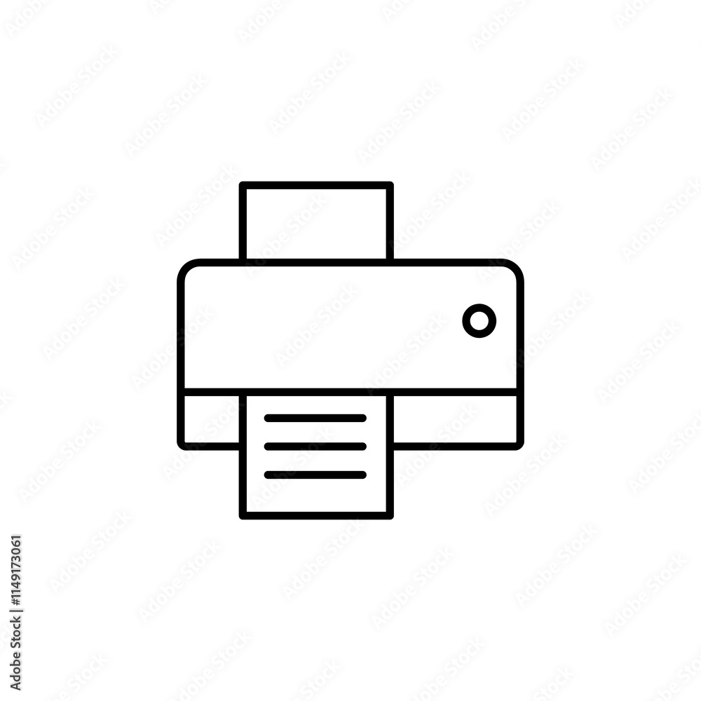 Copy, device, printer icon. vector flat black linear illustration for web and app..eps Copy, device, printer icon. vector flat black linear illustration for web and app..eps