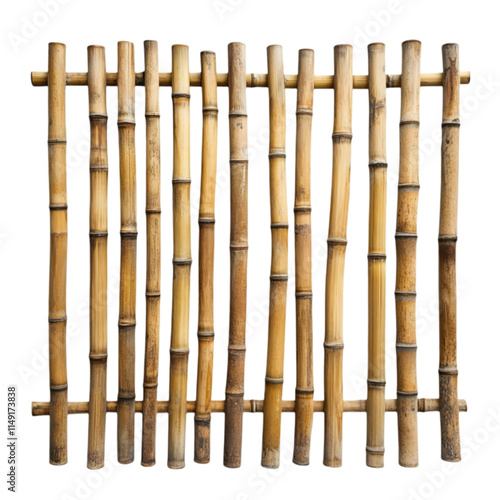 Rustic Bamboo Fence  Asian Garden Panel  Natural Wood Texture  Organic  Eco Friendly   Tro