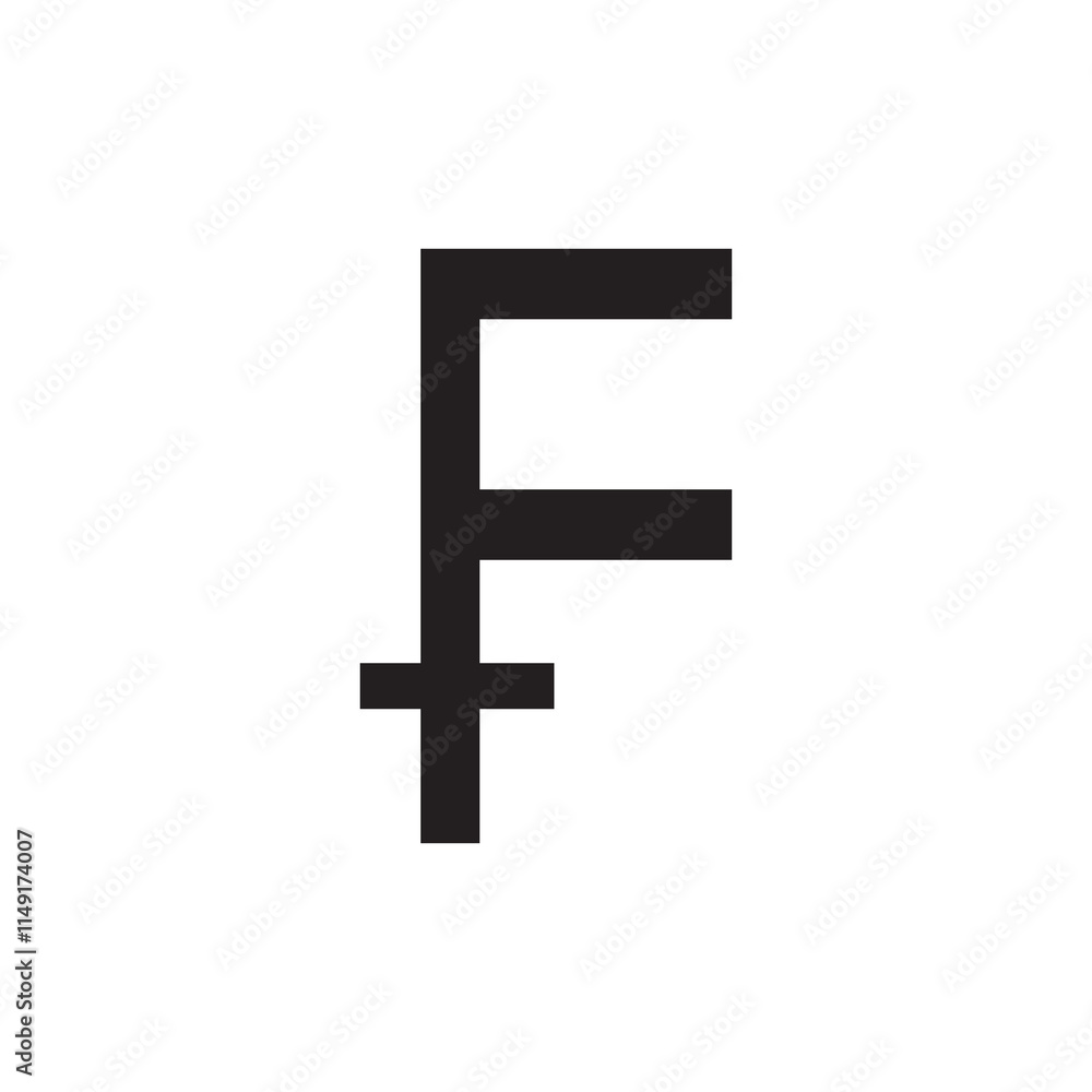 Swiss franc icon. Vector flat black trendy style illustration for web and app..eps Swiss franc icon. Vector flat black trendy style illustration for web and app..eps