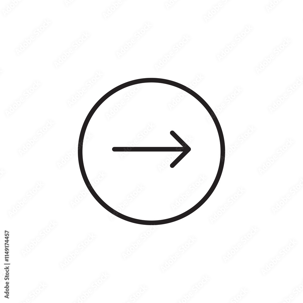 Arrow, forward icon. Vector flat black linear illustration for web and app..eps Arrow, forward icon. Vector flat black linear illustration for web and app..eps