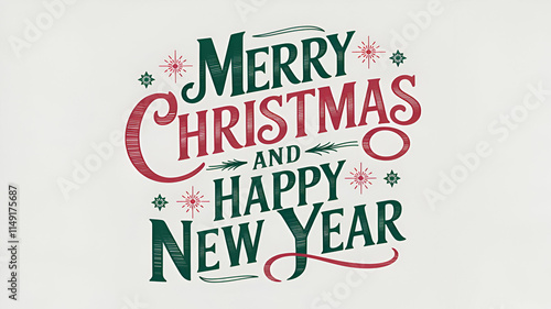 merry christmas lettering