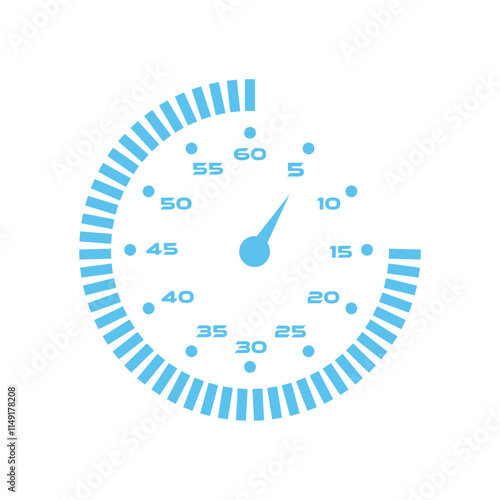 high quality modern stopwatch icon color with minimalist design for digital and print projects