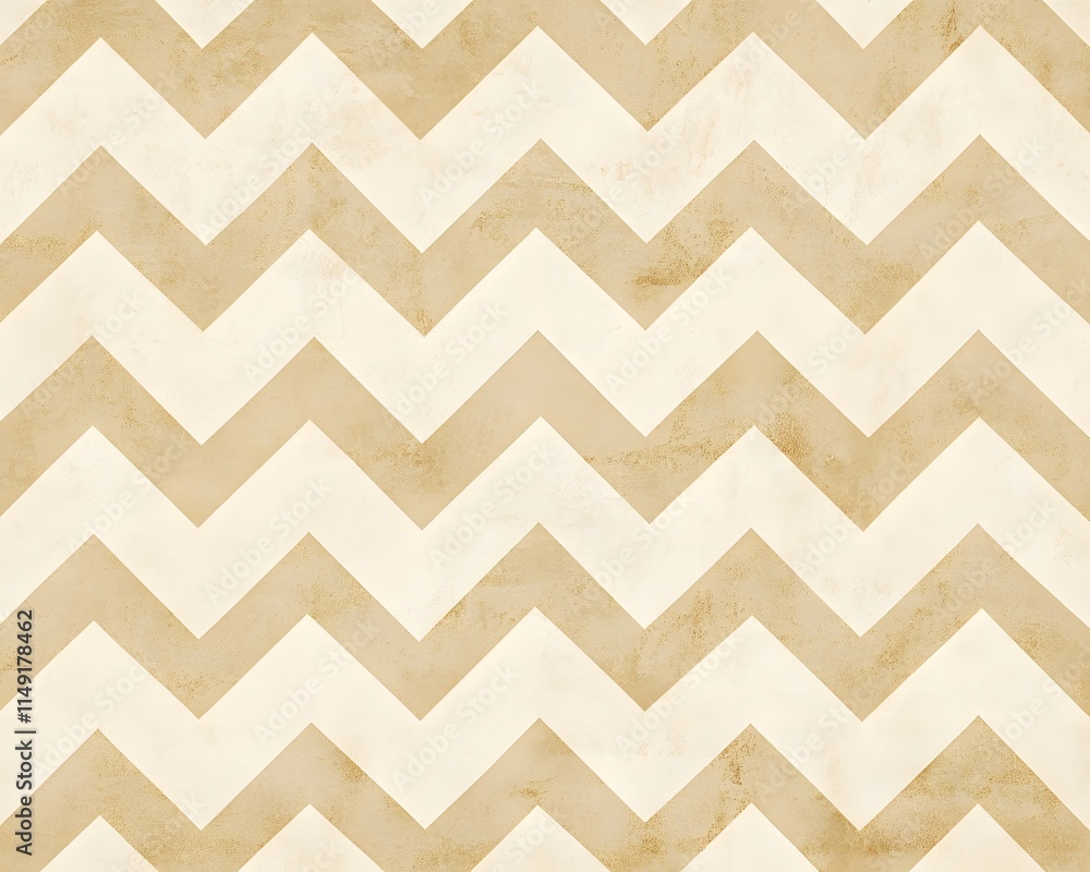 A repeating zigzag pattern in beige and cream colors, suitable for backgrounds or textiles. A repeating zigzag pattern in beige and cream colors, suitable for backgrounds or textiles.