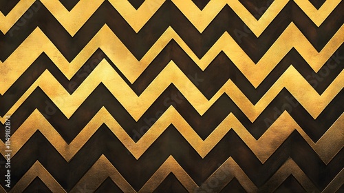 A textured pattern featuring golden zigzag lines on a dark background.