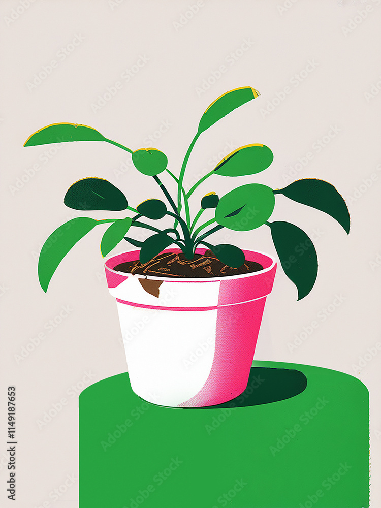 Fototapeta premium plant in pot