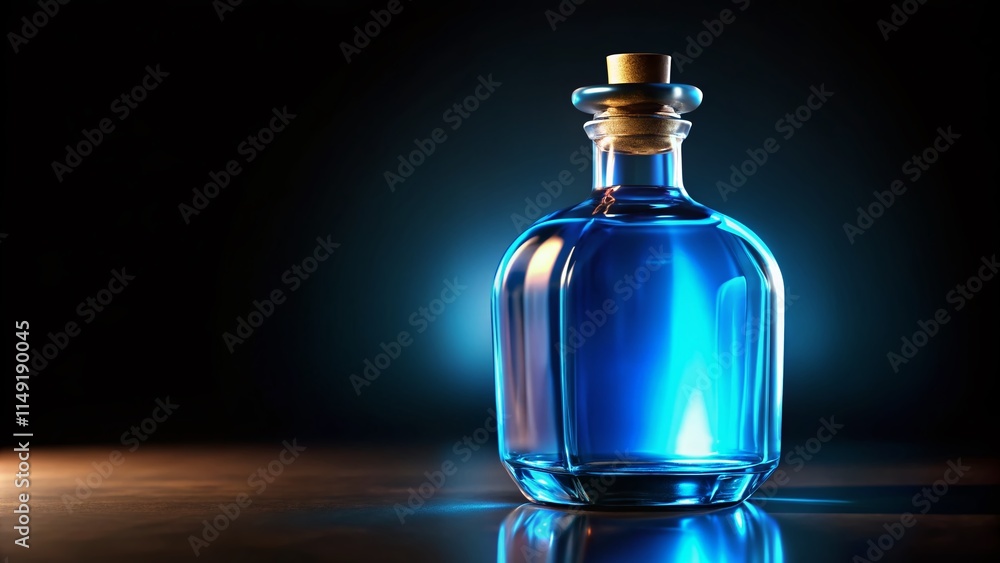 Magical Blue Bottle Game Asset: 4K High-Resolution GUI Element Magical Blue Bottle Game Asset: 4K High-Resolution GUI Element