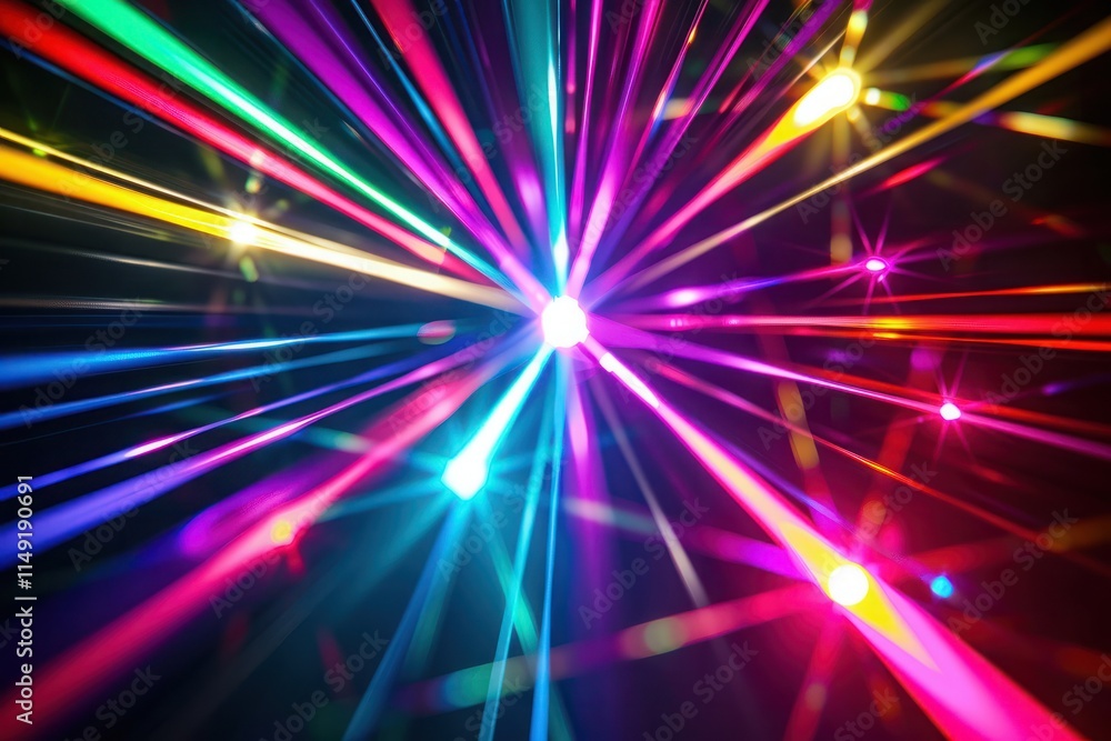 Vibrant Neon Light Burst – Futuristic Lens Flare Glow Vibrant Neon Light Burst – Futuristic Lens Flare Glow