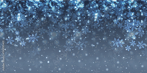 Wallpaper Mural 雪　クリスマス　冬　光　背景	 Torontodigital.ca