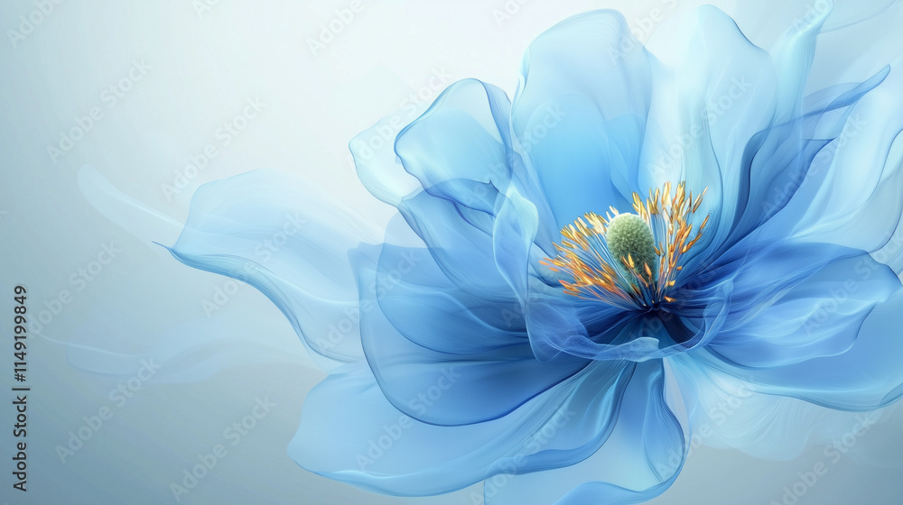 Obraz premium Blue Flowers Background Wallpaper