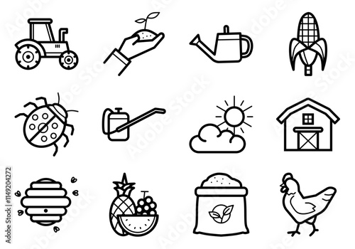 Farming Icon Set