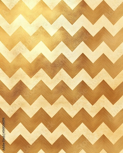 Gold Chevron Pattern on Textured Background