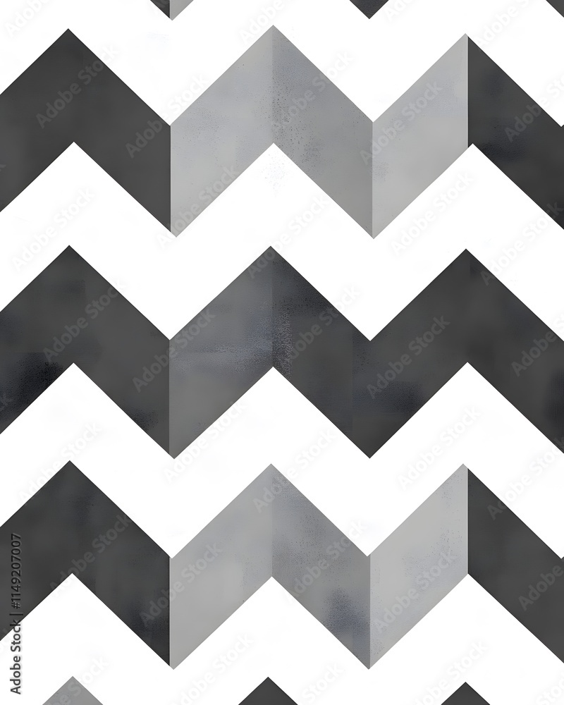 Gray and Black Chevron Pattern Gray and Black Chevron Pattern