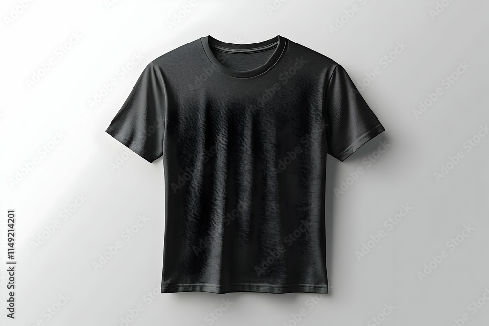 Black T-Shirt 3D Render Black T-Shirt 3D Render