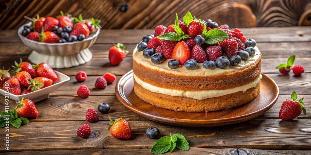 cake on wooden table with fresh berries, desserts, baked goods, desserts, baked goods cake on wooden table with fresh berries, desserts, baked goods, desserts, baked goods