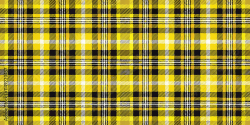 A vibrant yellow and black tartan pattern that adds a touch of boldness to any design.