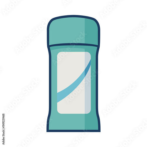 deodorant perfume odor flat color vector illustration template design