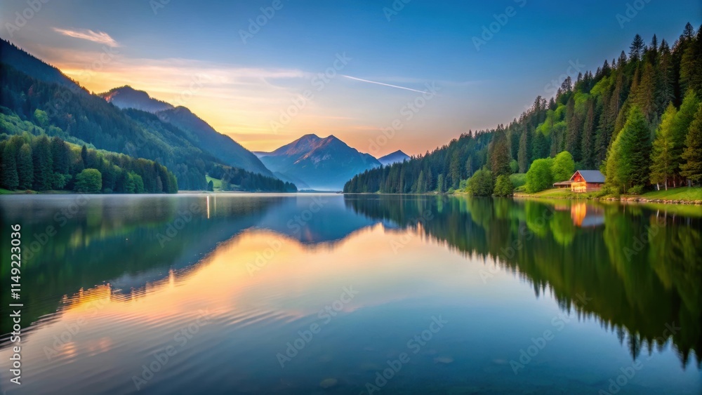 Serene Spitzingsee lake at dawn, calm, scenery, calm, scenery, tranquility, water, morning, stillness, serene Serene Spitzingsee lake at dawn, calm, scenery, calm, scenery, tranquility, water, morning, stillness, serene