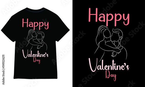 Happy valentine's day t-shirt design