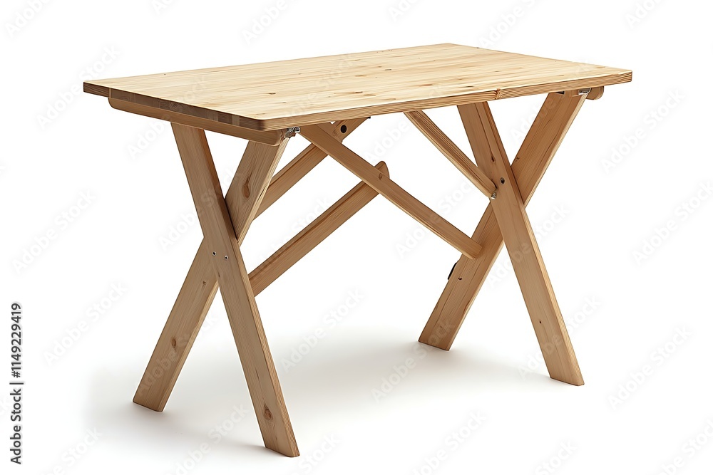 folding work table with storage space isolated on white background folding work table with storage space isolated on white background