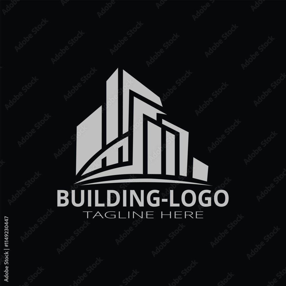 Modern Architectural Building Logo Design for Real Estate and Construction. Modern Architectural Building Logo Design for Real Estate and Construction.