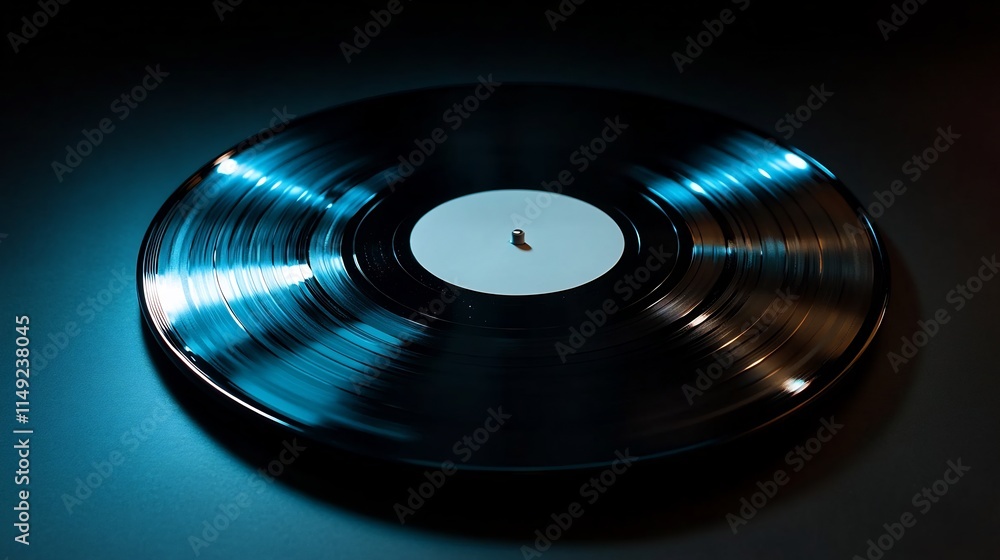 Vinyl Record: A Timeless Melody in Blue Vinyl Record: A Timeless Melody in Blue