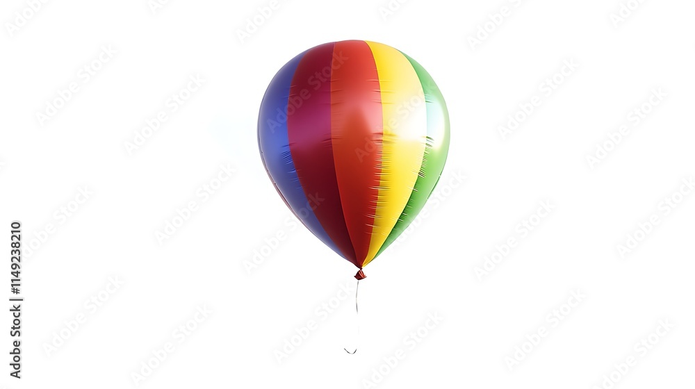 Obraz premium rainbow balloon on white background