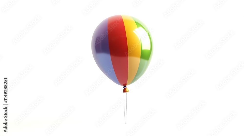Fototapeta premium rainbow balloon on white background
