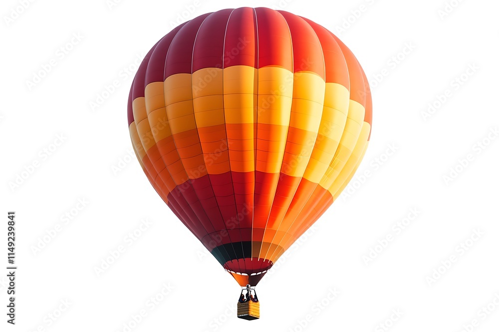 sunset orange balloon on white background sunset orange balloon on white background