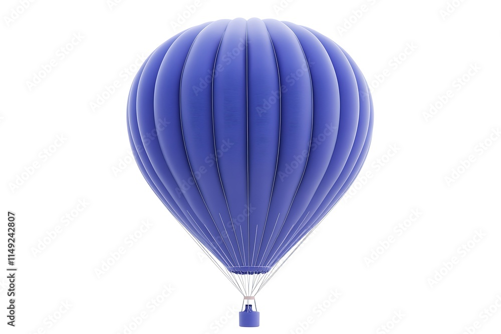 Obraz premium periwinkle blue balloon on white background