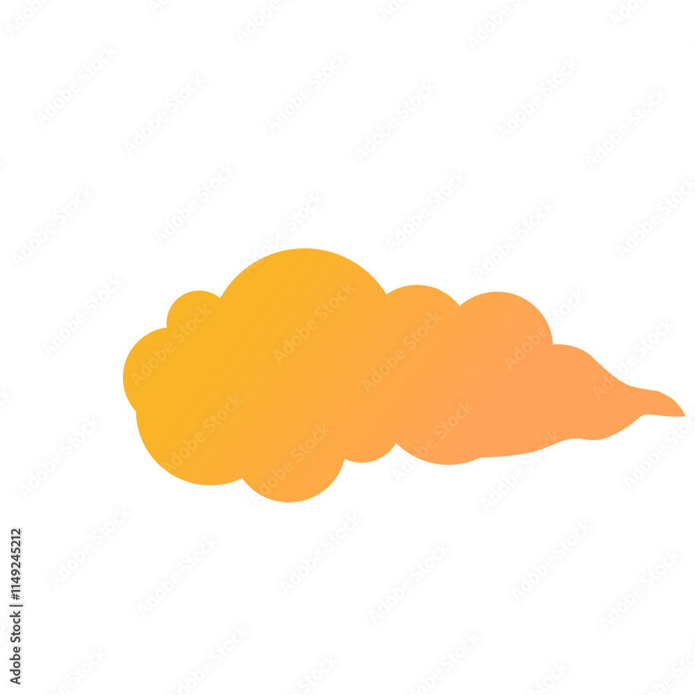 Orange Gradient Cloud Sunset Orange Gradient Cloud Sunset