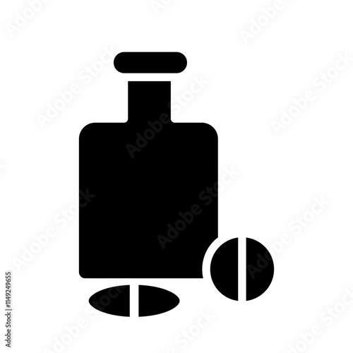 Pill jar icon template