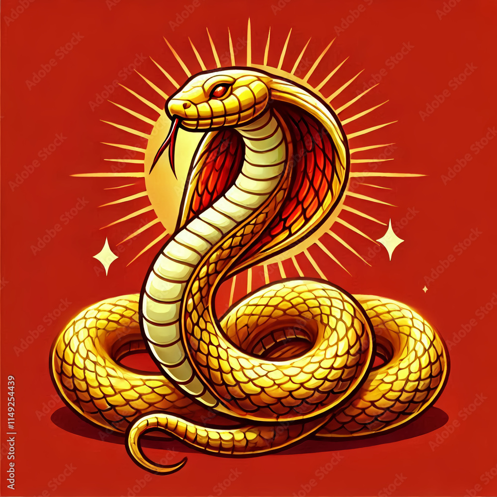 Fototapeta premium Ano chinês da serpente