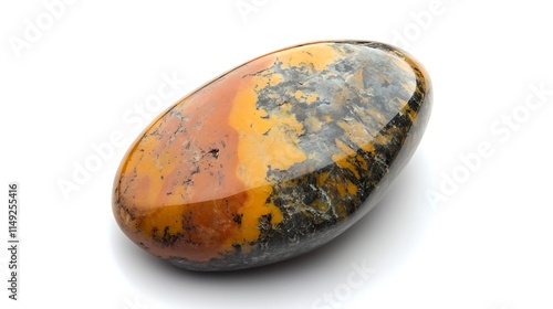 stone heliodor isolated on white