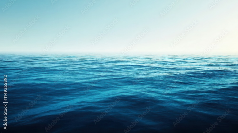 Obraz premium Serene Ocean Surface Deep Blue Water Texture Background for Design Projects
