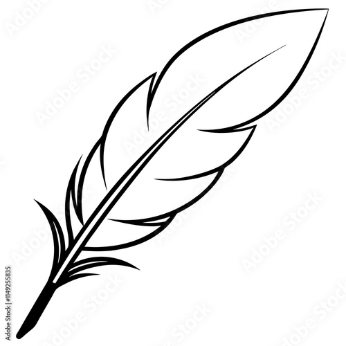 Free Feather Illustration SVG for Creative Use"