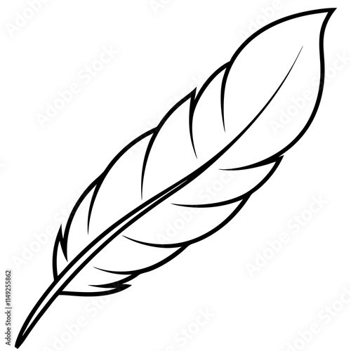 Simple Feather SVG for Web and Print