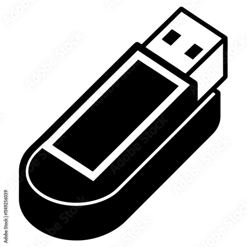 Customizable USB Drive Icon in SVG"